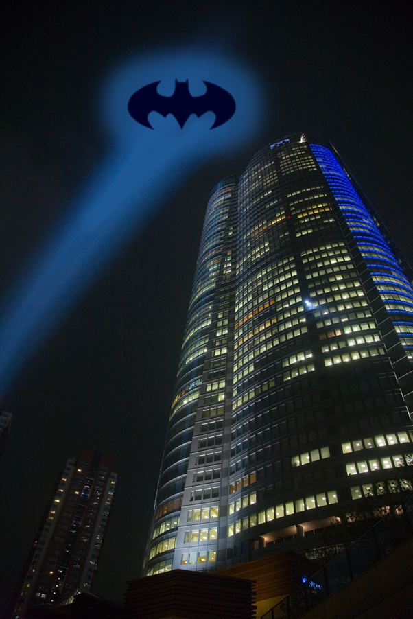Holy sky glow Batman!